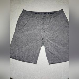 PGA Tour Grey Essential Slant Pocket Athletic Golf Shorts Size 38